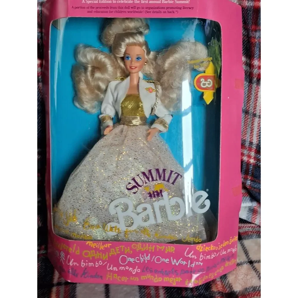 1990 Summit Barbie White and Gold Gown New in Box 1st Annual Special Edition